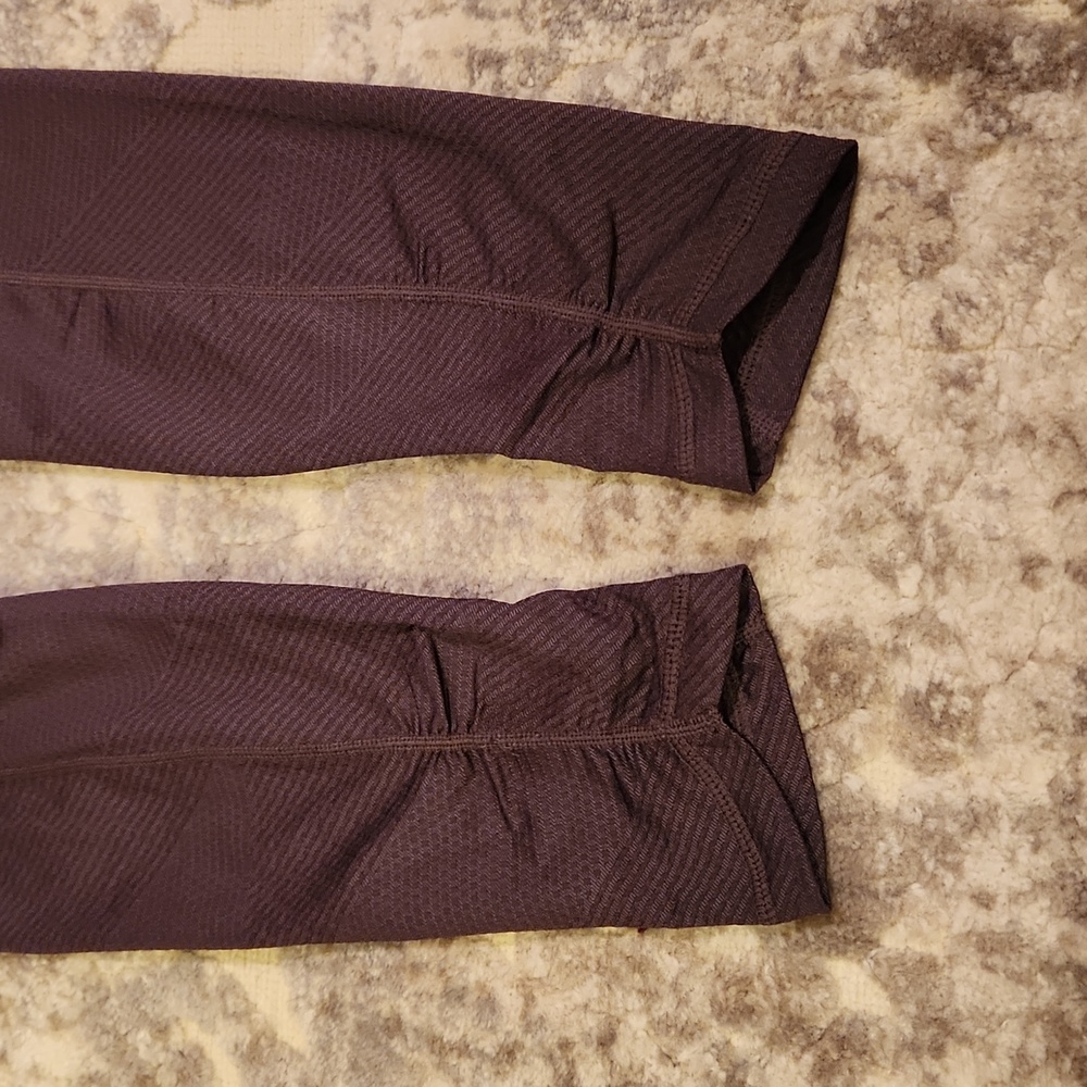 Prana Misty Purple 7/8 Leggings Textured Ruched size M running athletic - Picture 5 of 5